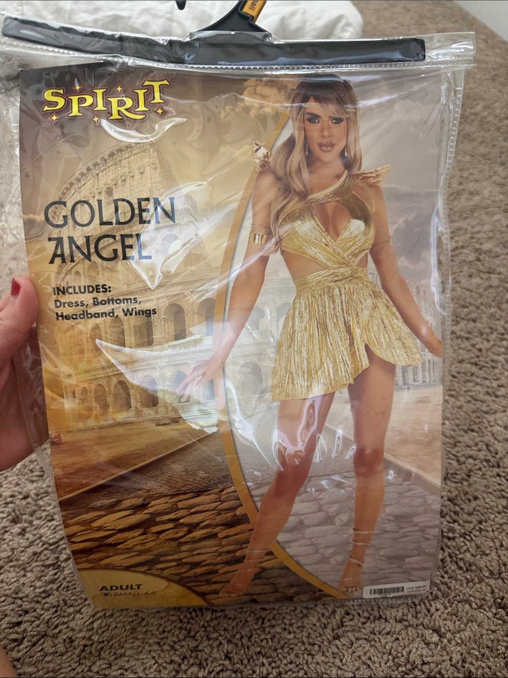 Spirit Golden Angel Costume - Metallic Gold